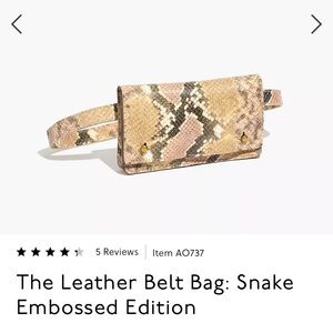The Leather Belt Bag: Snake Embossed Edition